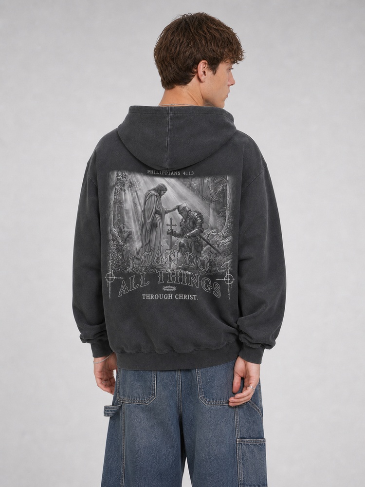 I Can Do All Things Vintage Washed Hoodie
