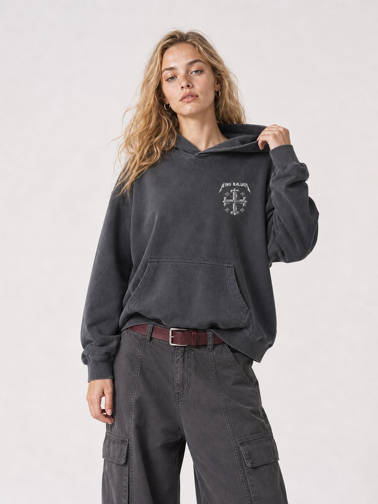 Masked King Vintage Washed Hoodie