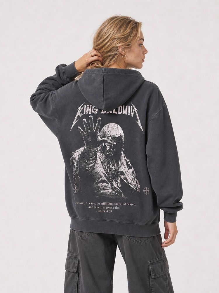 Masked King Vintage Washed Hoodie