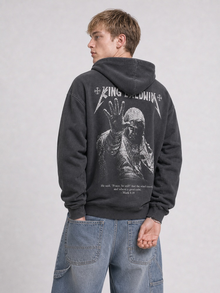 Masked King Vintage Washed Hoodie
