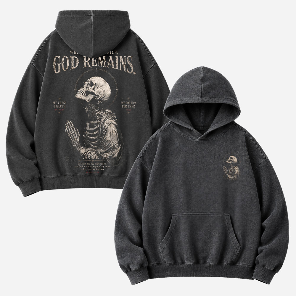 Mortal Remains Vintage Washed Hoodie