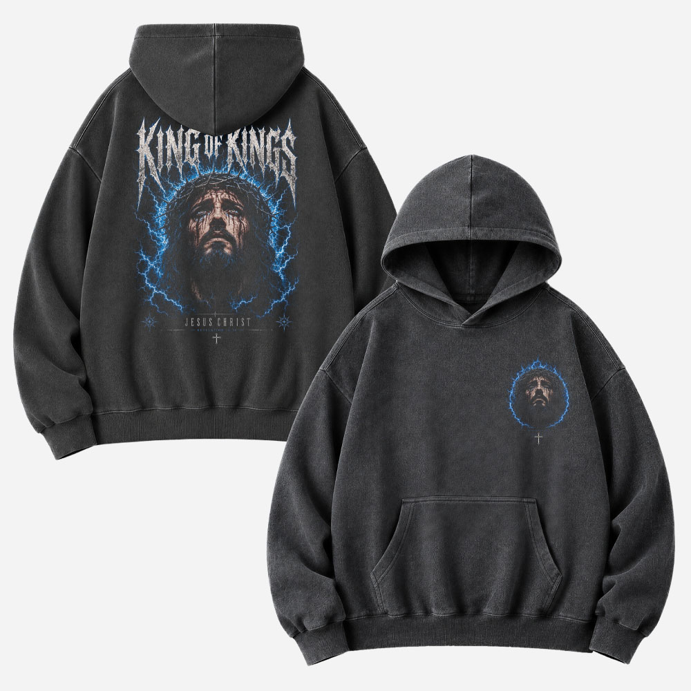 Crowned Storm Vintage Washed Hoodie