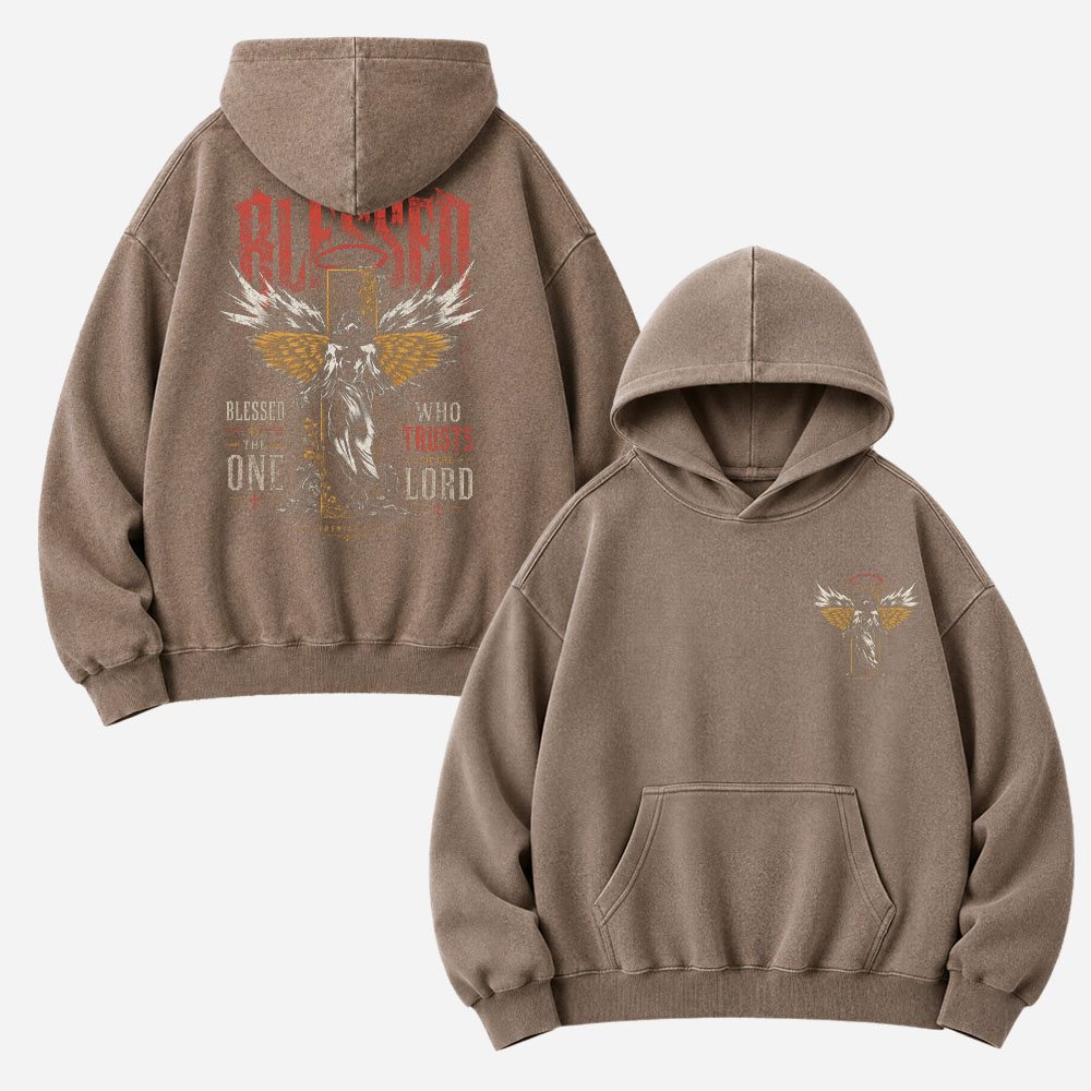 Winged Emblem Vintage Washed Hoodie