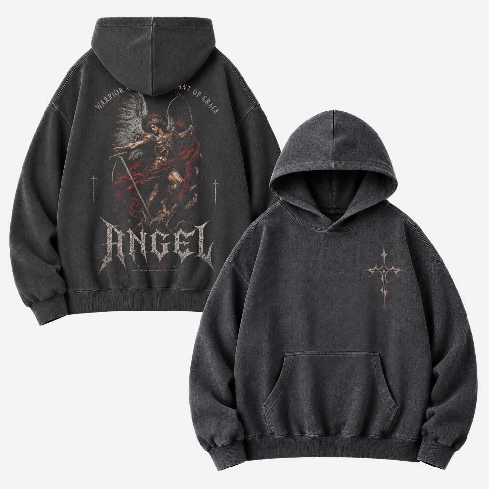 Angel Warrior Washed Hoodie