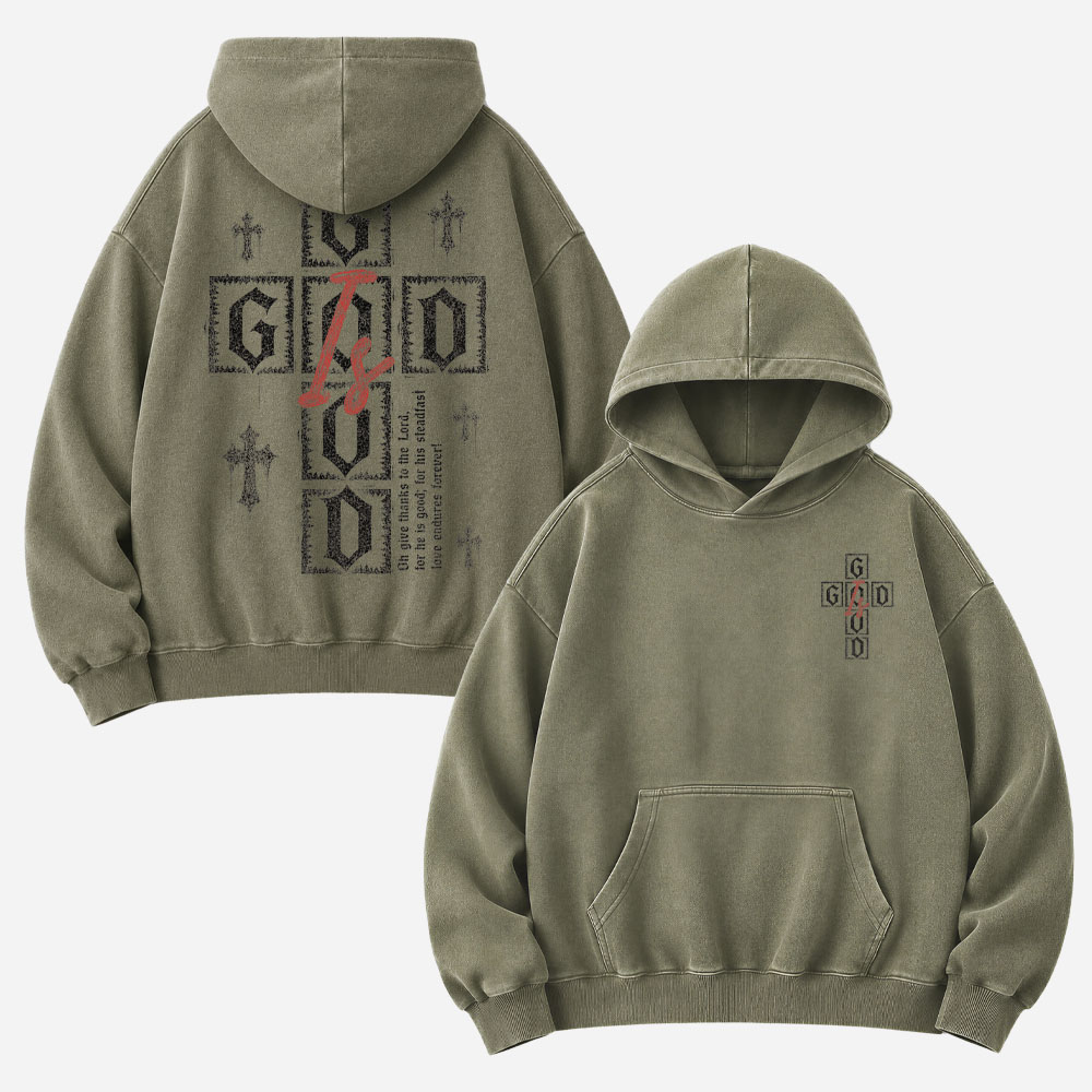 Goodness Block Vintage Washed Hoodie