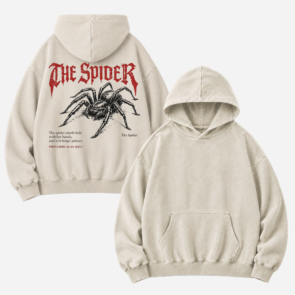 Spider Vintage Washed Hoodie