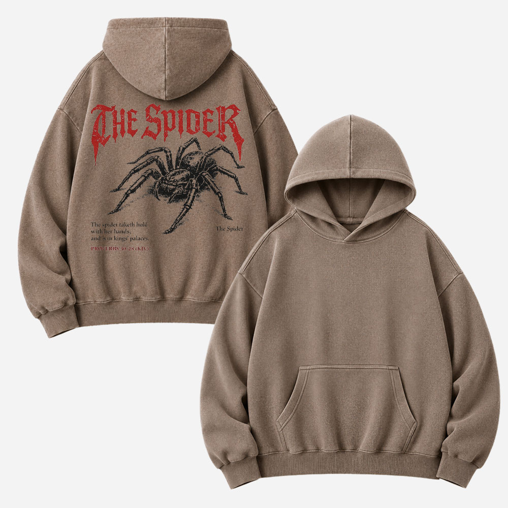 Spider Vintage Washed Hoodie