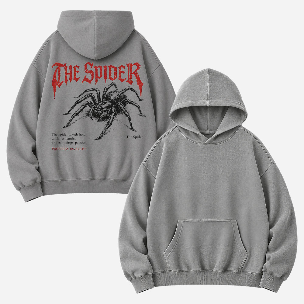 Spider Vintage Washed Hoodie