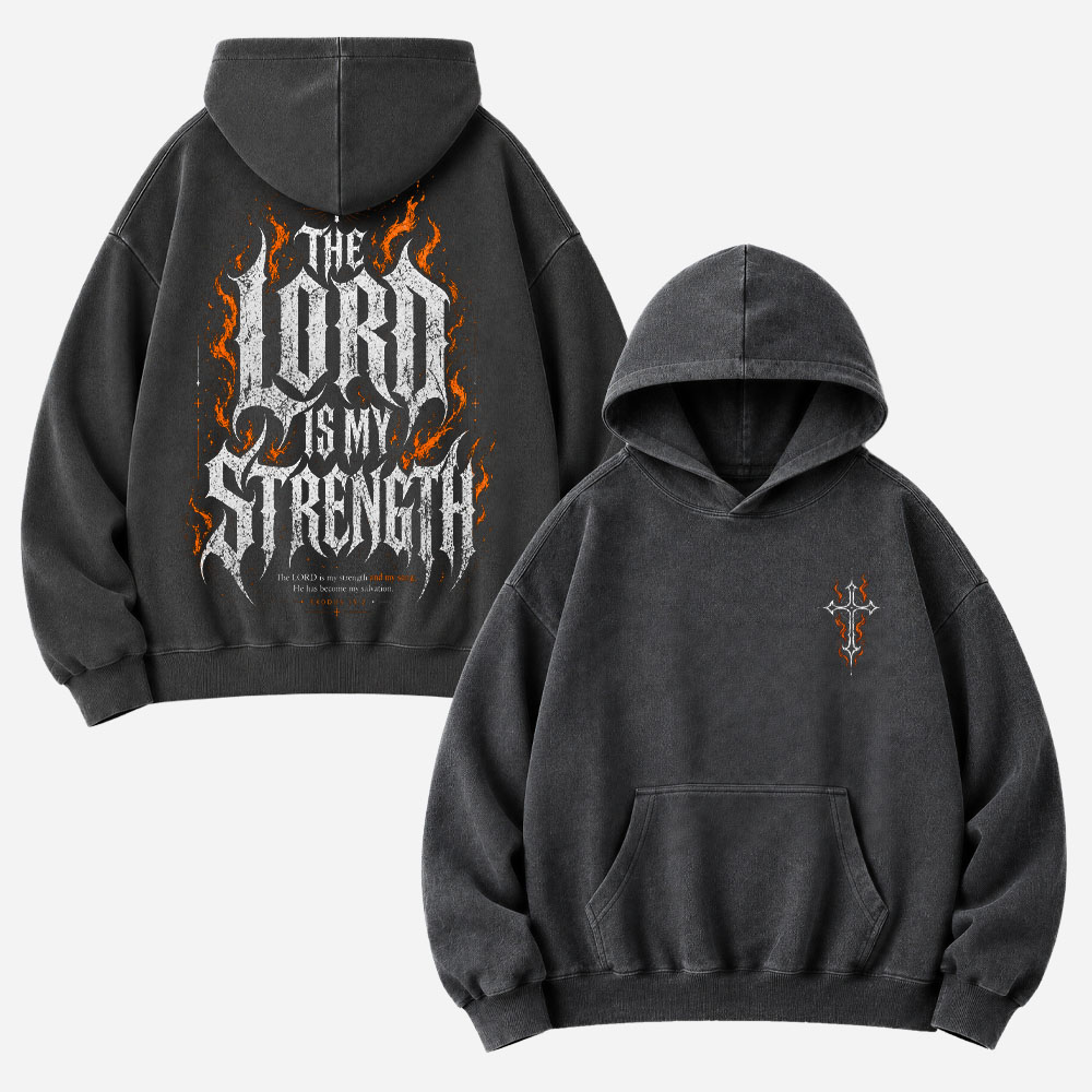 Flame Strength Vintage Washed Hoodie