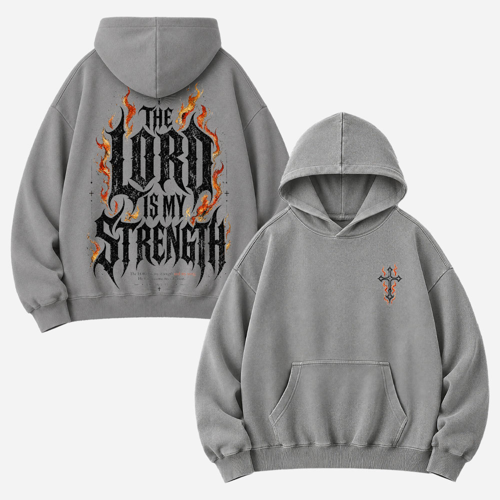 Flame Strength Vintage Washed Hoodie