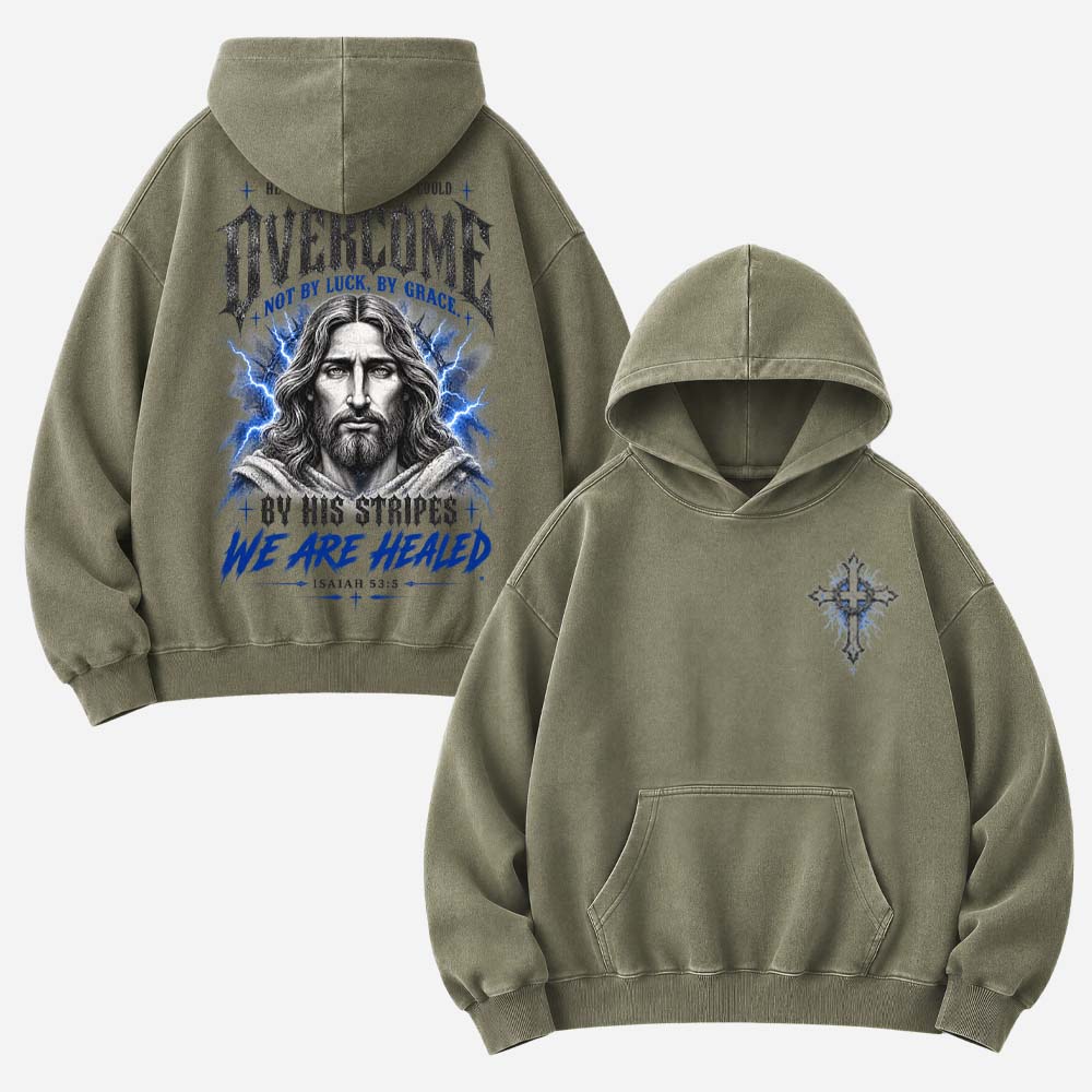 Overcome Grace Vintage Washed Hoodie