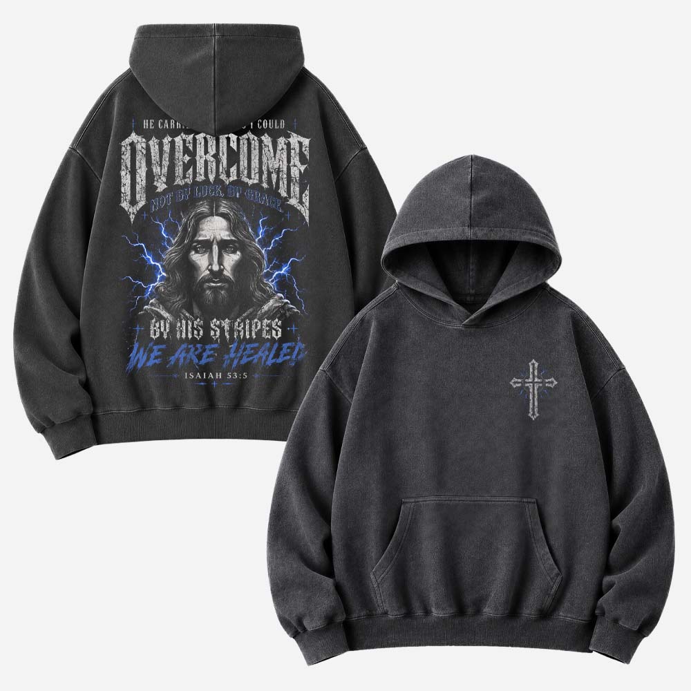 Overcome Grace Vintage Washed Hoodie