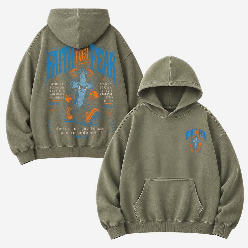 Fearless Step Vintage Washed Hoodie