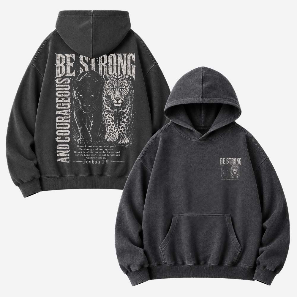 Courage Panther Vintage Washed Hoodie