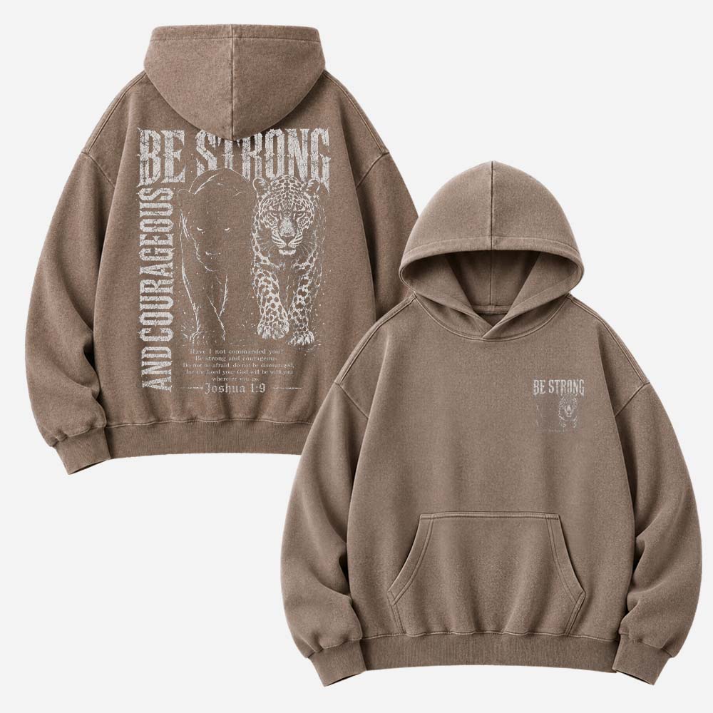 Courage Panther Vintage Washed Hoodie
