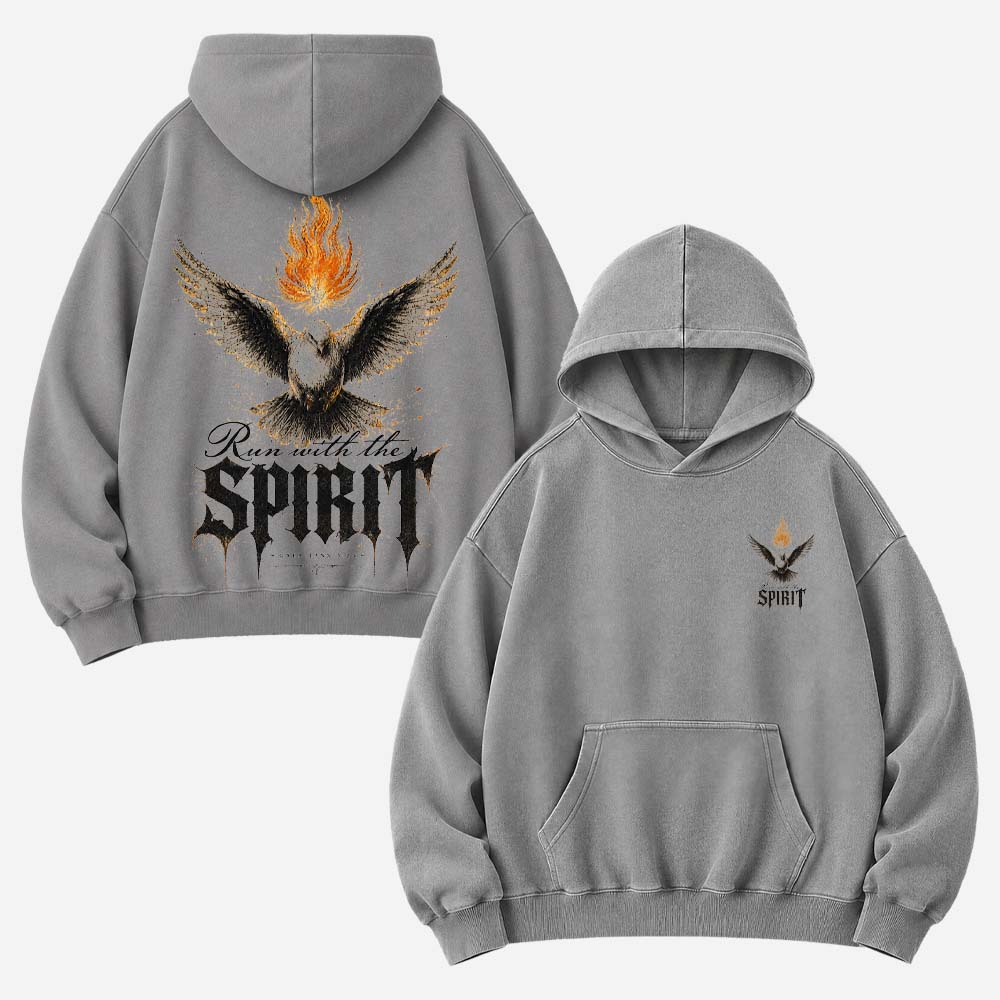 Flame Dove Vintage Washed Hoodie