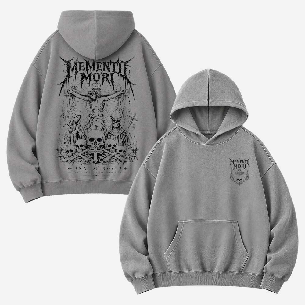 Memento Mori Vintage Washed Hoodie