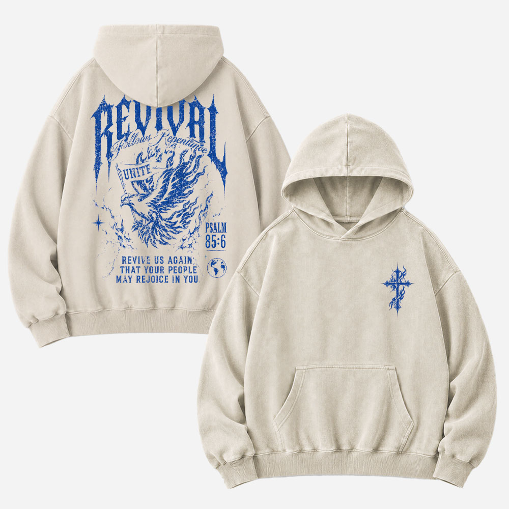 Rising Eagle Vintage Washed Hoodie