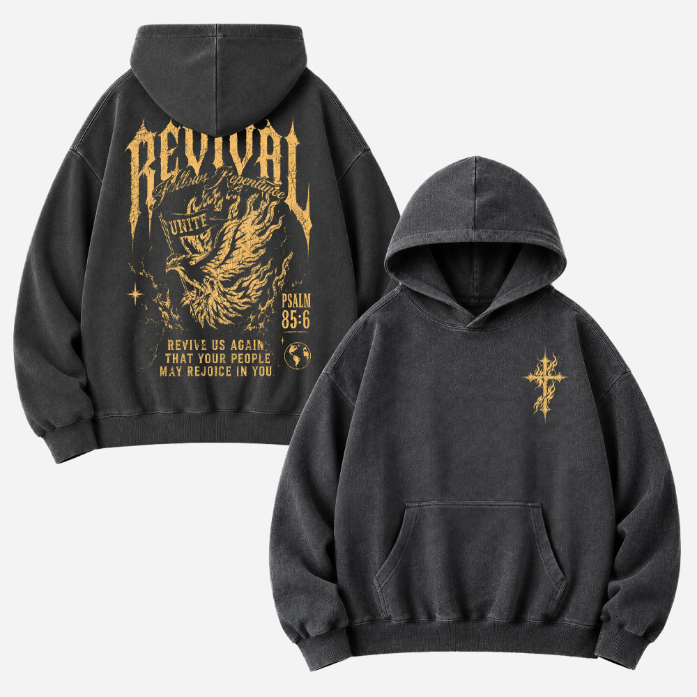 Rising Eagle Vintage Washed Hoodie