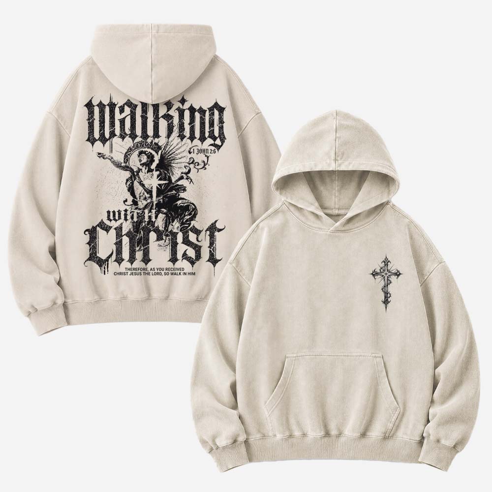 Winged Path Vintage Washed Hoodie