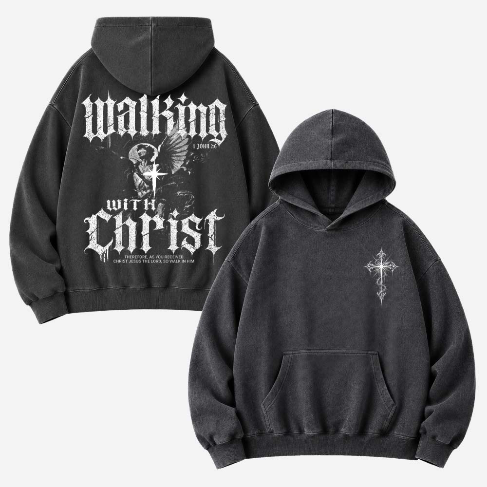 Winged Path Vintage Washed Hoodie