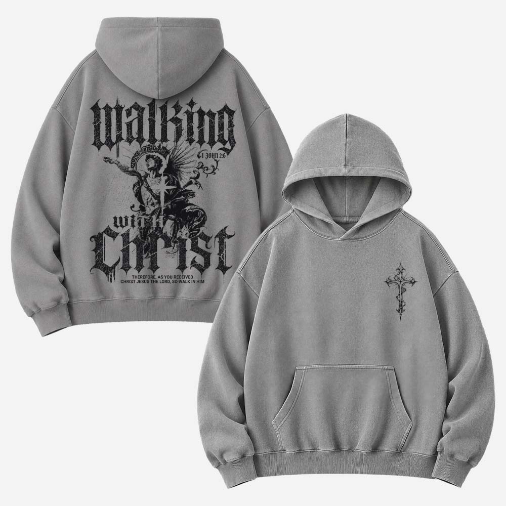 Winged Path Vintage Washed Hoodie