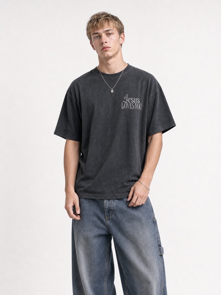 Love Message Vintage Washed T-Shirt