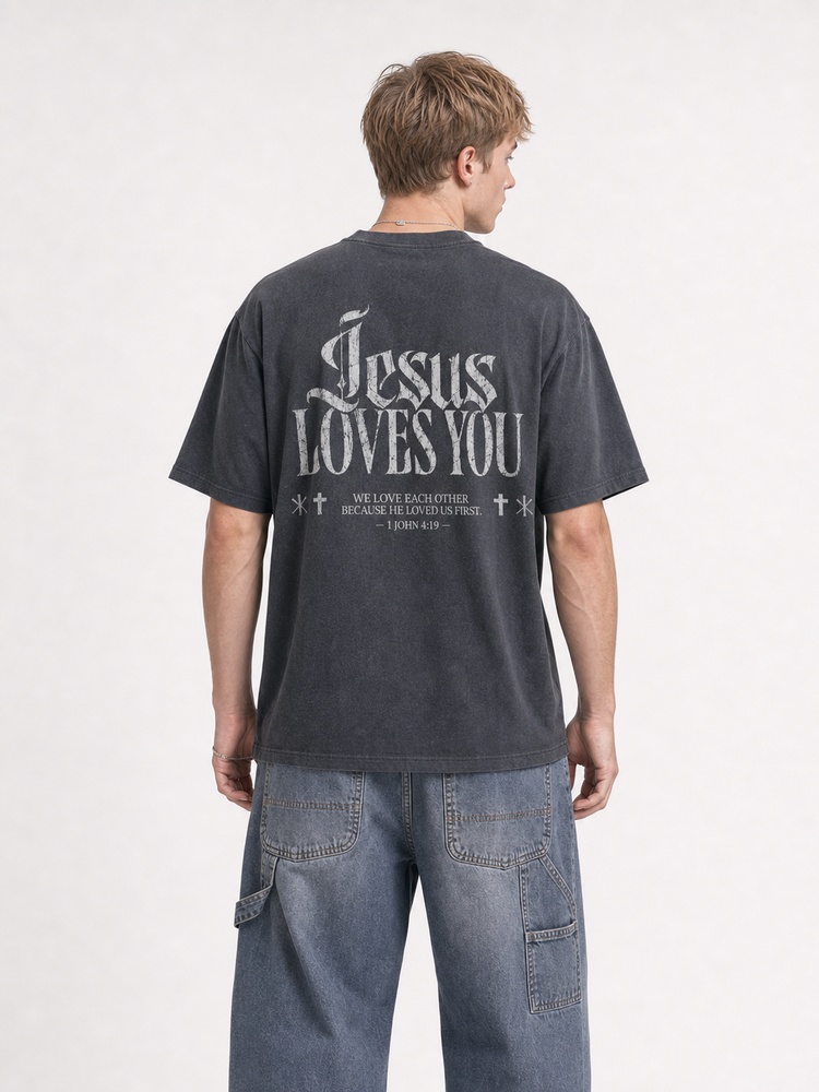 Love Message Vintage Washed T-Shirt
