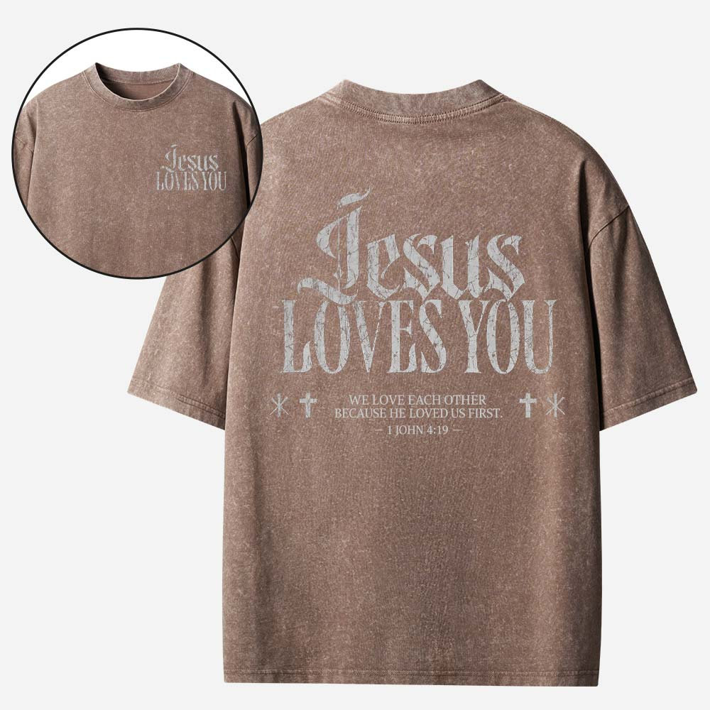 Love Message Vintage Washed T-Shirt