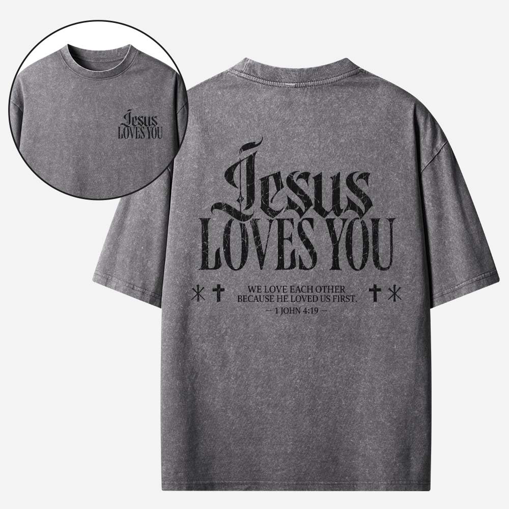 Love Message Vintage Washed T-Shirt