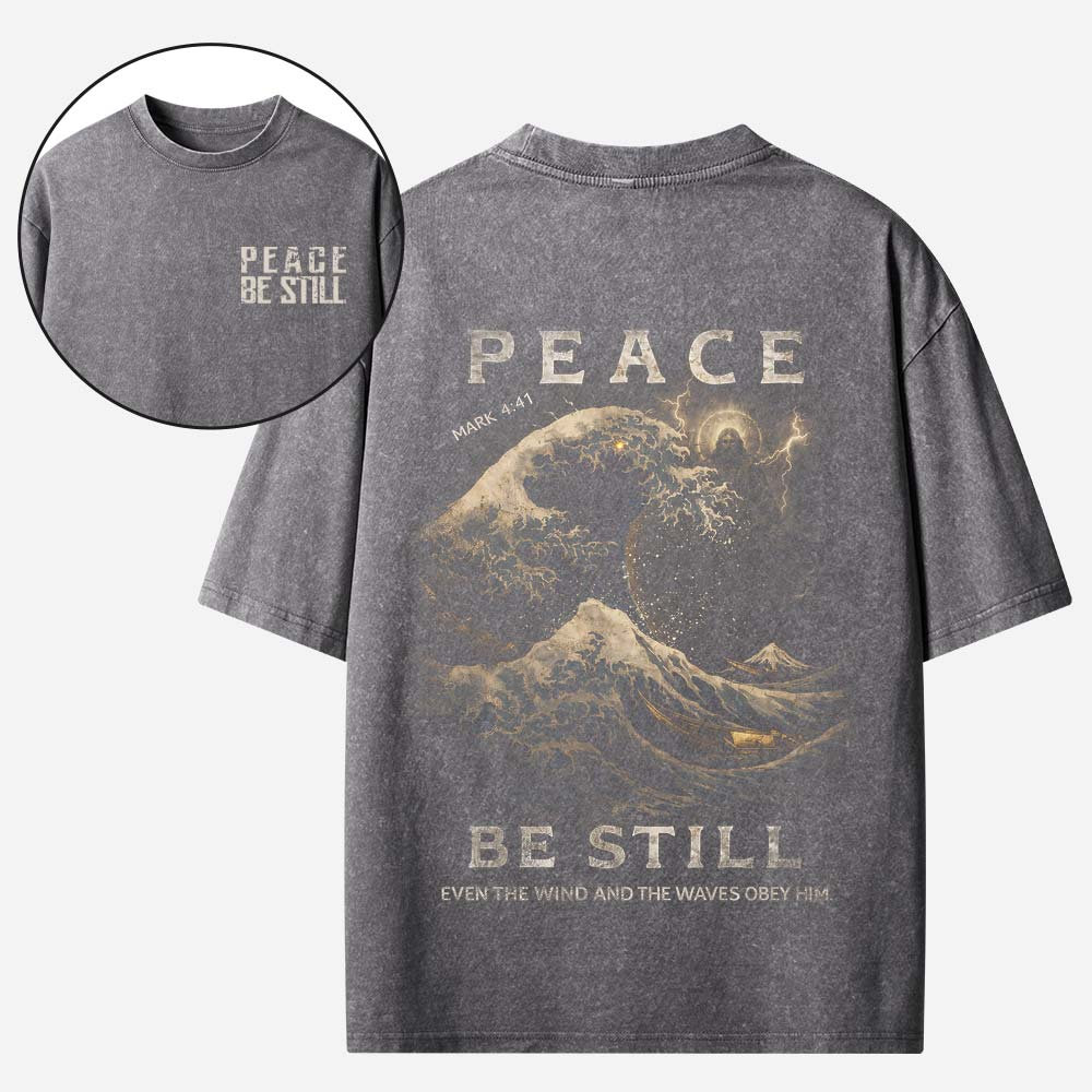 Peace Waves Vintage Washed T-Shirt