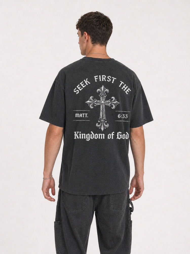 Kingdom Emblem Vintage Washed T-Shirt
