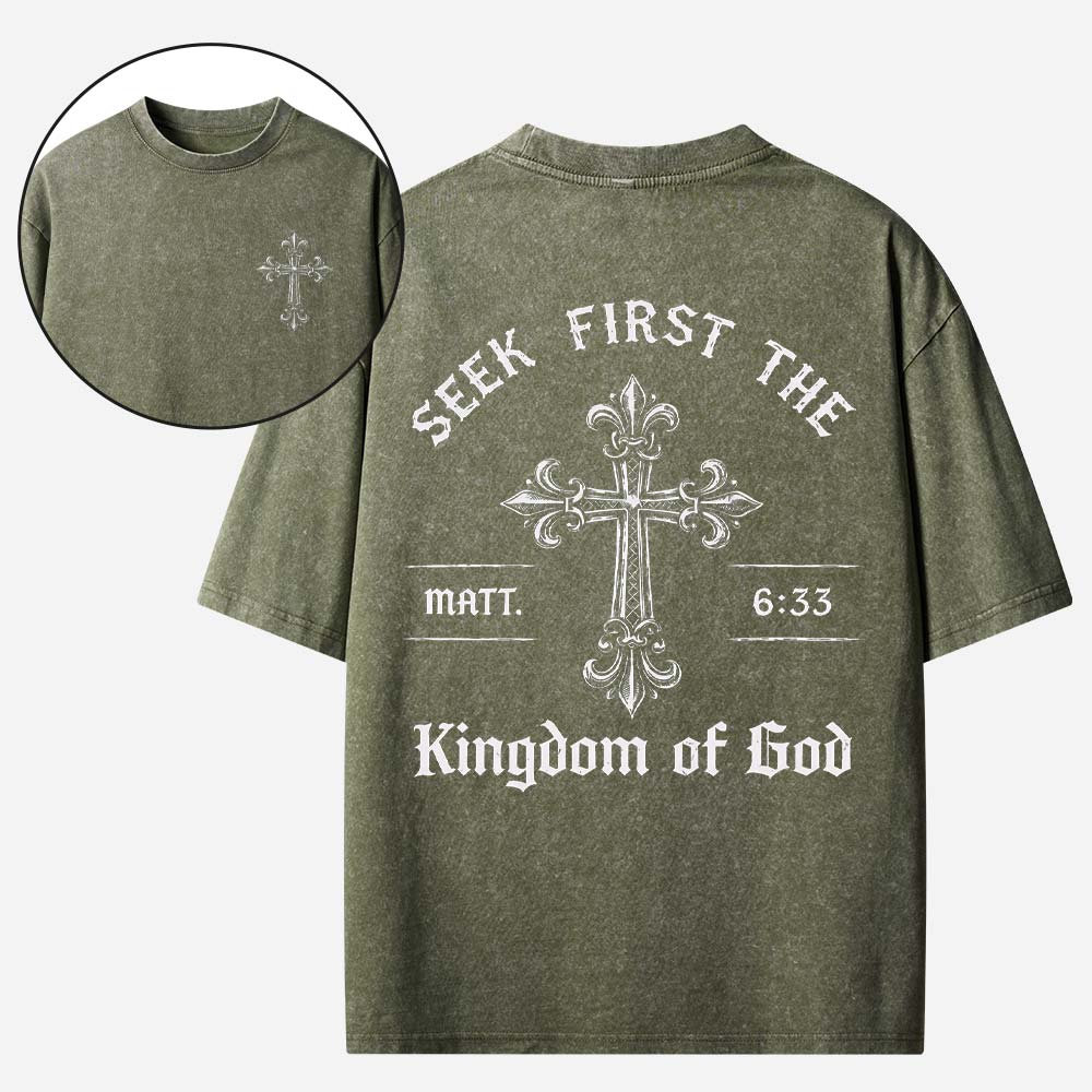 Kingdom Emblem Vintage Washed T-Shirt