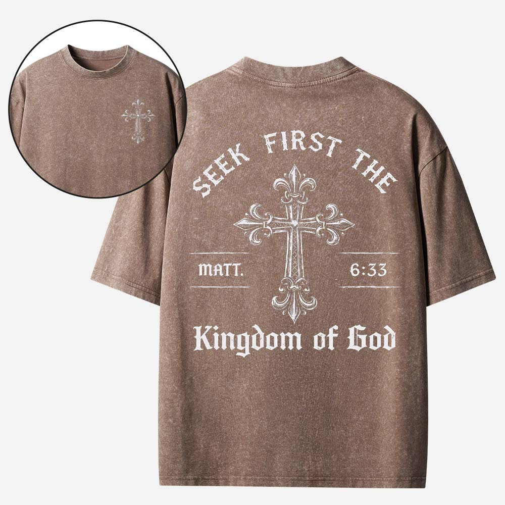 Kingdom Emblem Vintage Washed T-Shirt