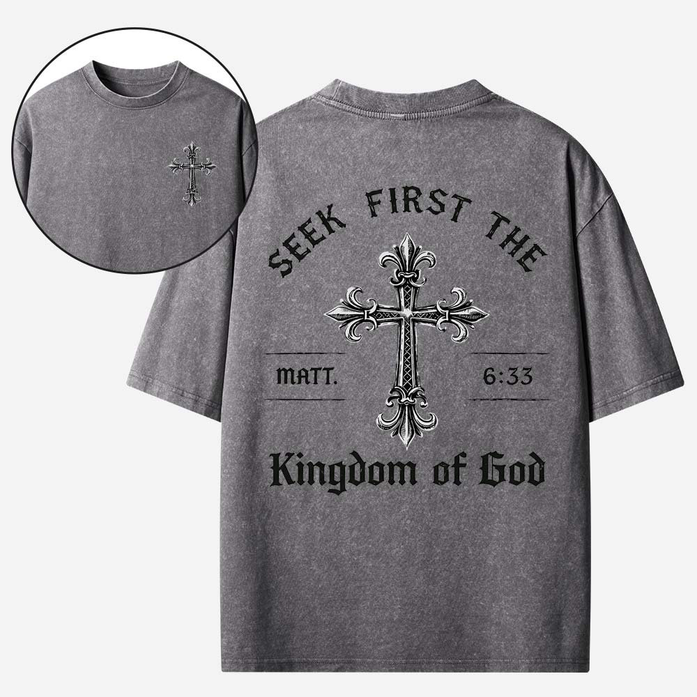 Kingdom Emblem Vintage Washed T-Shirt