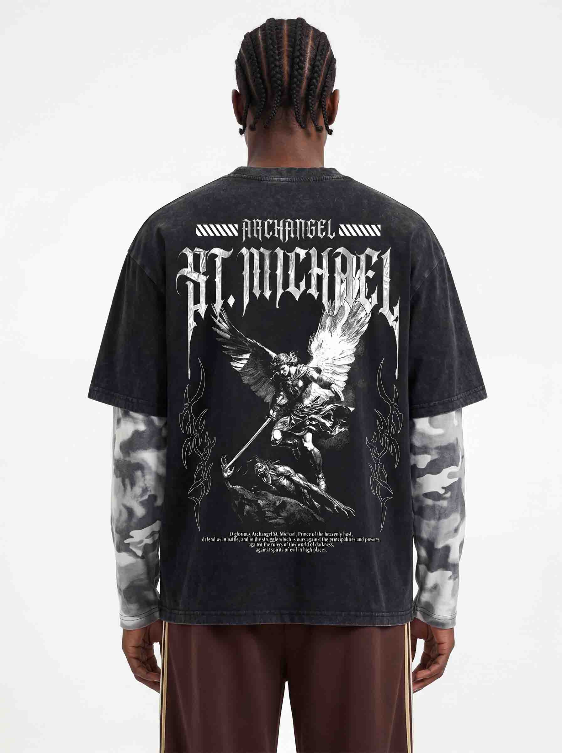 Angel Graphic Vintage Washed T-Shirt