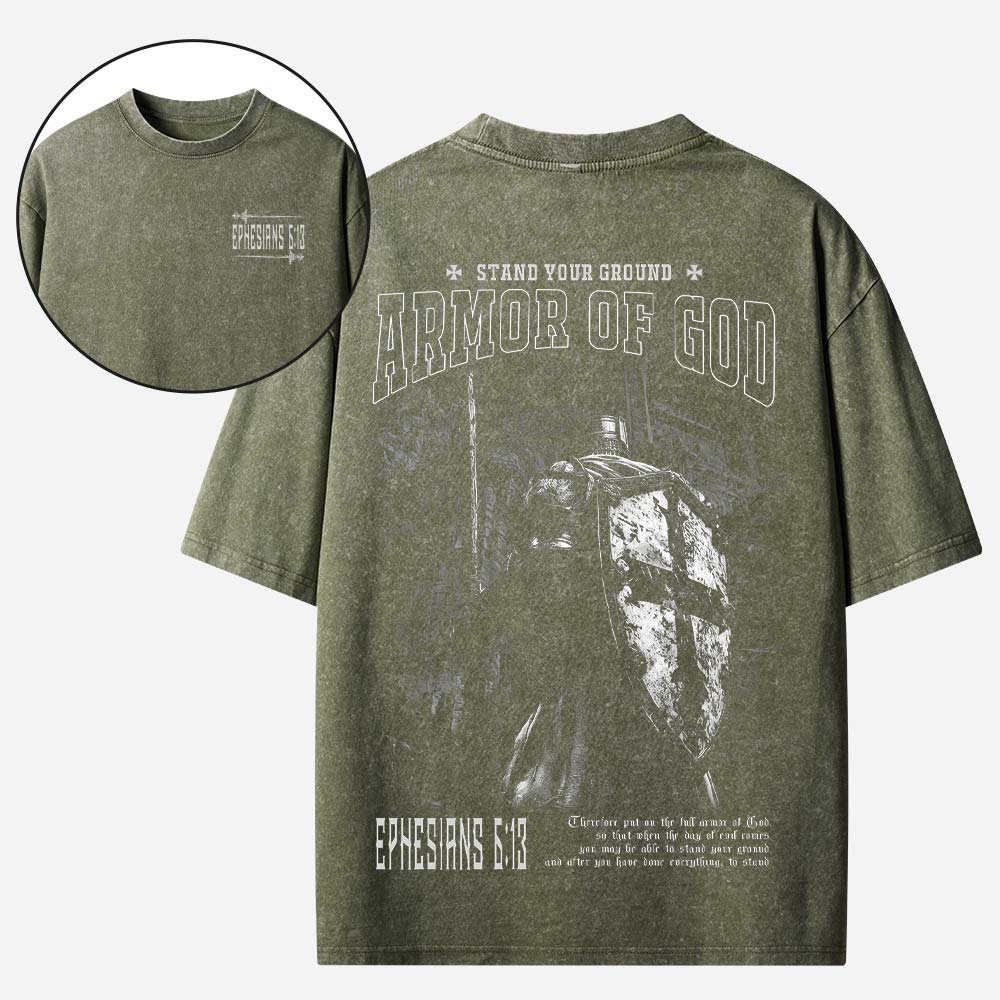 Shield Knight Vintage Washed T-Shirt