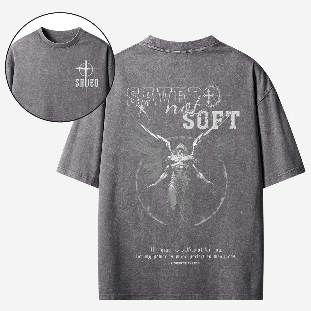 Angel Graphic Vintage Washed T-Shirt