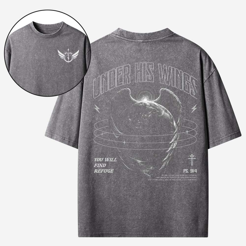 Winged Globe Vintage Washed T-Shirt