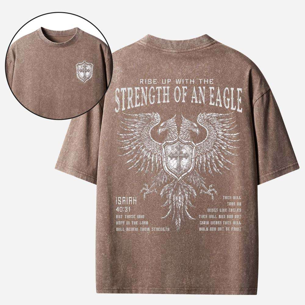 Strength Of An Eagle Vintage Washed T-Shirt