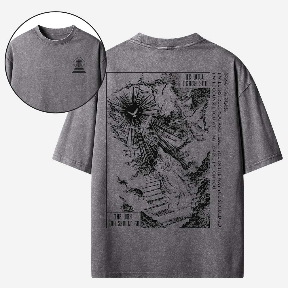 He Will Teach You Vintage Washed T-Shirt