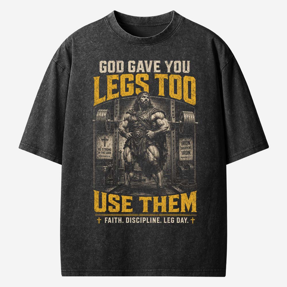  Leg Day Vintage Washed T-Shirt