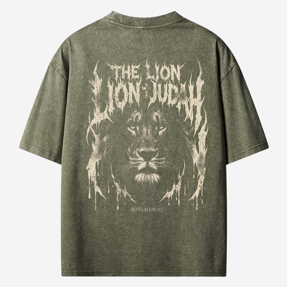 Lion Emblem Vintage Washed T-Shirt