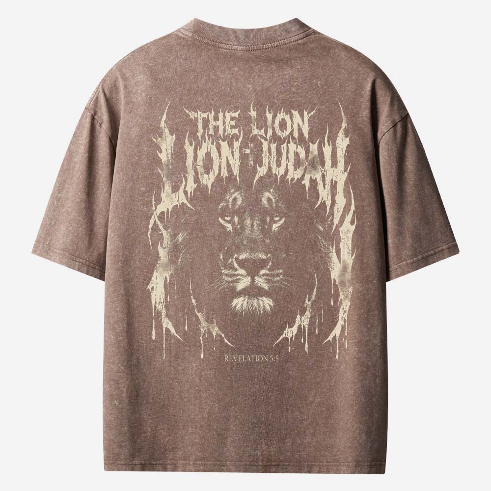 Lion Emblem Vintage Washed T-Shirt