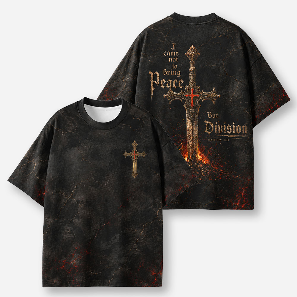 Division Sword Eco Oversized Graphic Tees · GRS Certified
