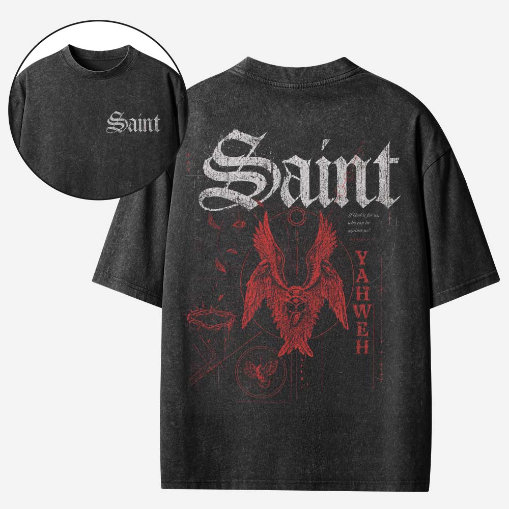 Crimson Saint Vintage Washed T-Shirt