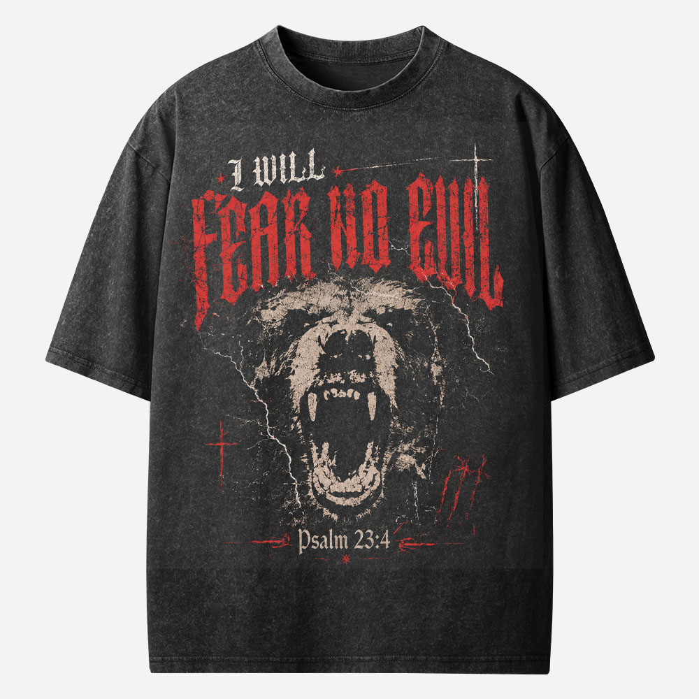 Fearless Bear Vintage Washed T-Shirt