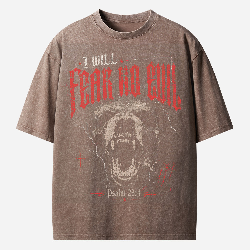 Fearless Bear Vintage Washed T-Shirt