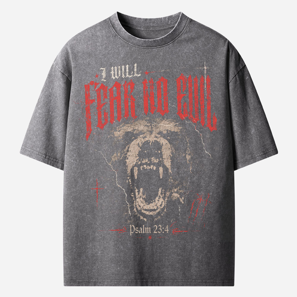 Fearless Bear Vintage Washed T-Shirt