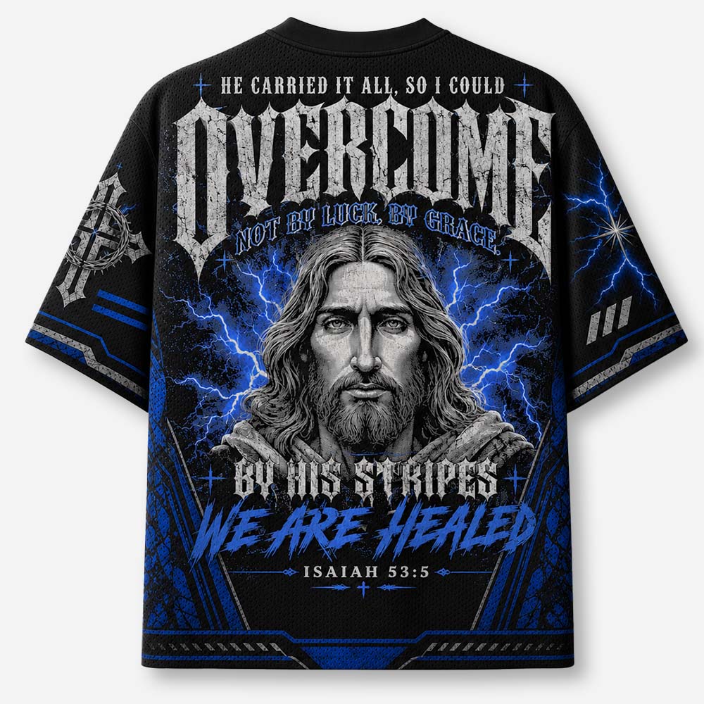 Overcome Grace Graphic Mesh Jersey